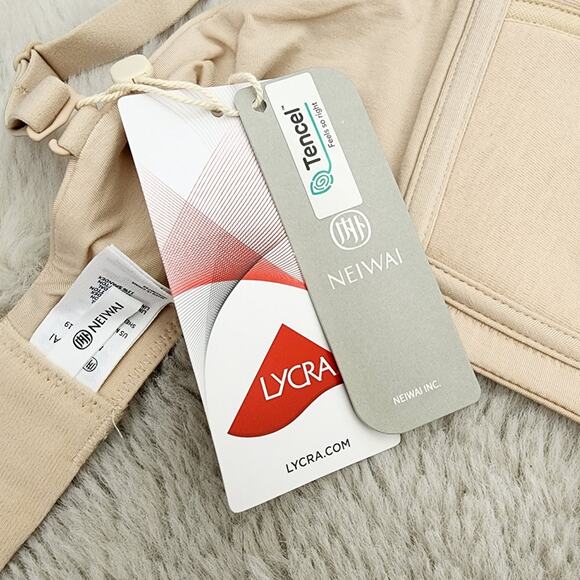 NEW Neiwai Pure Comfort 5/8 Cup Bandeau Bra Cream Cut-Out Bralette - Picture 7 of 11